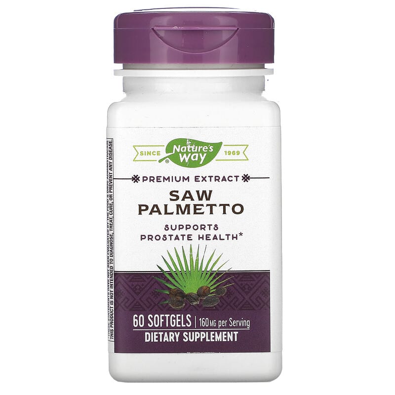 Nature's Way Saw Palmetto 160 mg 60 Softgels 33674628003