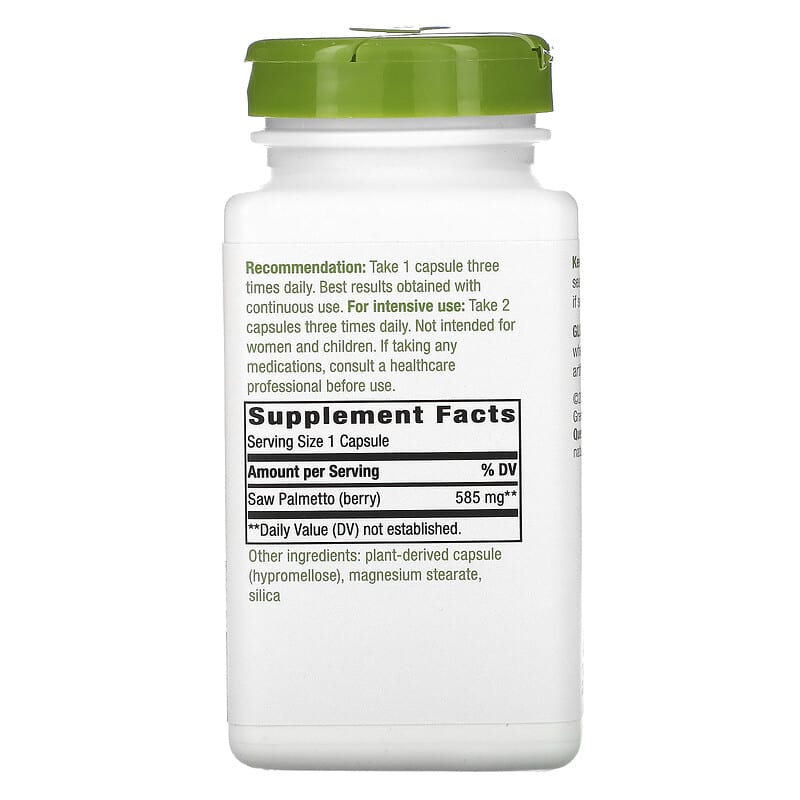 Nature's Way, Saw Palmetto Berries, 585 mg, 180 Vegan Capsules 33674167588