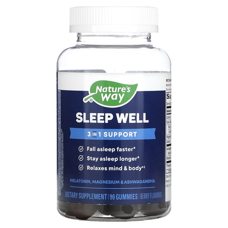 Nature's Way Sleep Well Berry 90 Gummies 33674139813