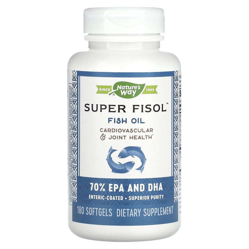 Nature's Way, Super Fisol, Fish Oil, 180 Softgels 33674155189