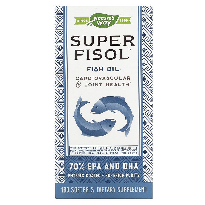 Nature's Way Super Fisol Fish Oil 180 Softgels 33674155189