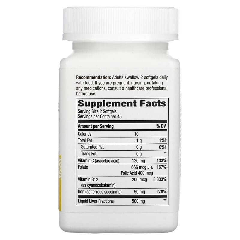 Nature's Way, Ultimate Iron, 90 Softgels 763948052295