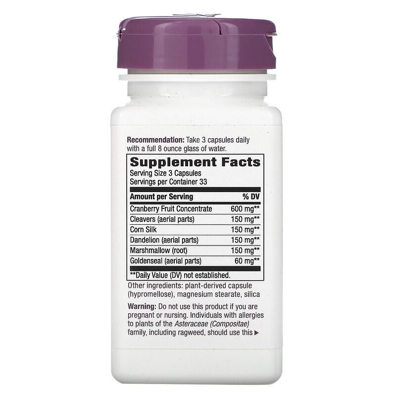 Nature's Way, Urinary with Cranberry, 100 Vegan Capsules 33674793206