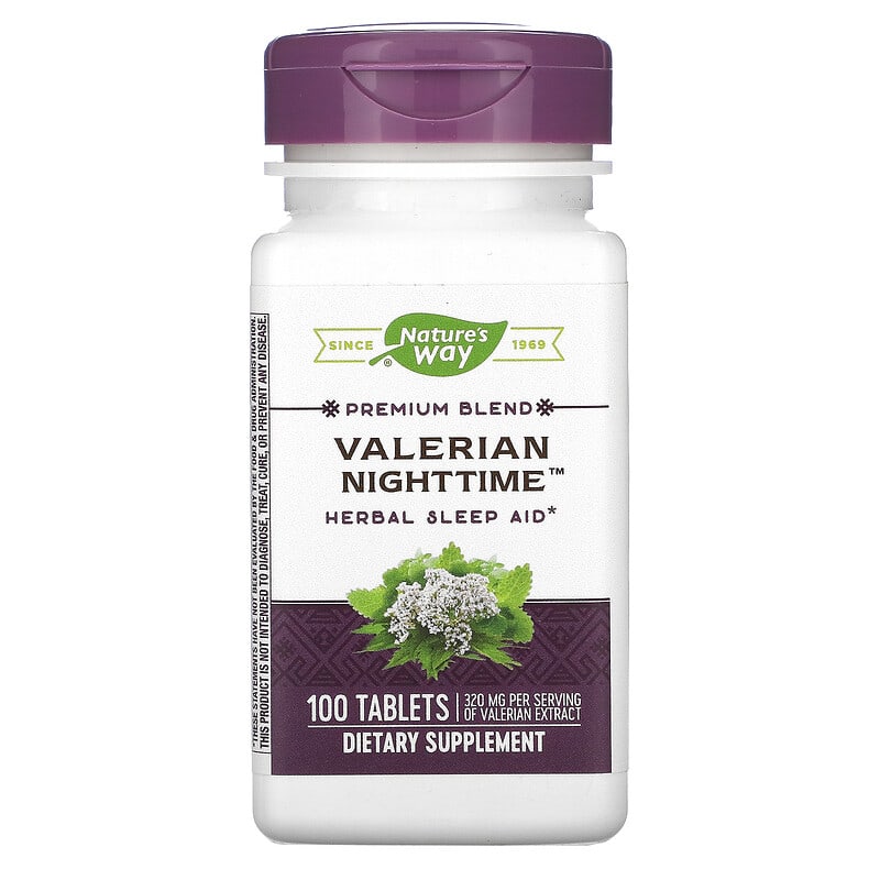 Nature's Way Valerian Nighttime 100 Tablets 33674066409