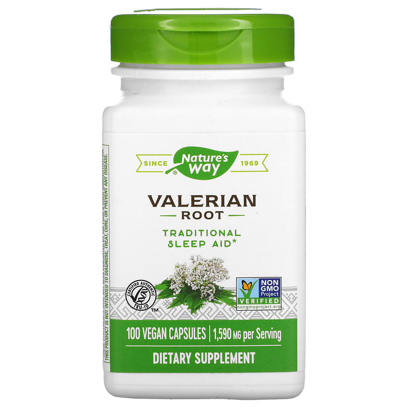 Nature's Way Valerian Root 1,590 mg 100 Vegan Capsules 33674177006