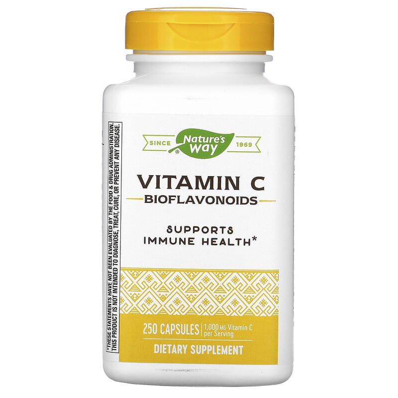 Nature's Way Vitamin C Bioflavonoids 1,000 mg 250 Capsules 33674403310