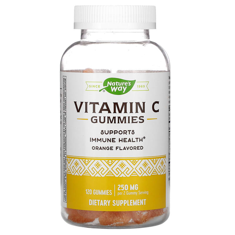 Nature's Way Vitamin C Gummies Orange 250 mg 120 Gummies 33674136072