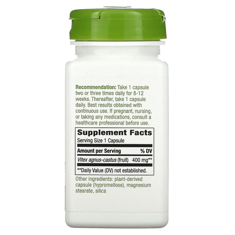 Nature's Way, Vitex Fruit, 400 mg, 100 Vegan Capsules 33674117507