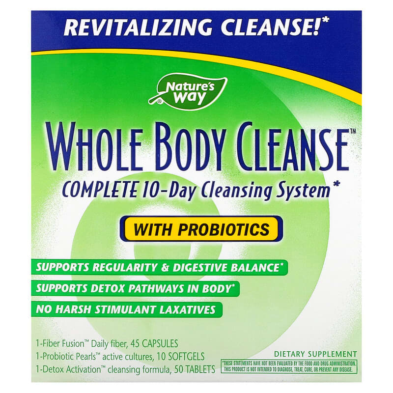 Nature's Way Whole Body Cleanse Complete 10-Day Cleansing System 3 Part Program 763948084500