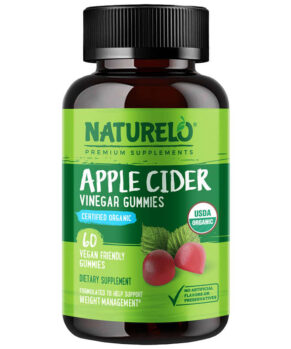 NATURELO Apple Cider Vinegar Gummies 60 Vegan Friendly Gummies 628110628640