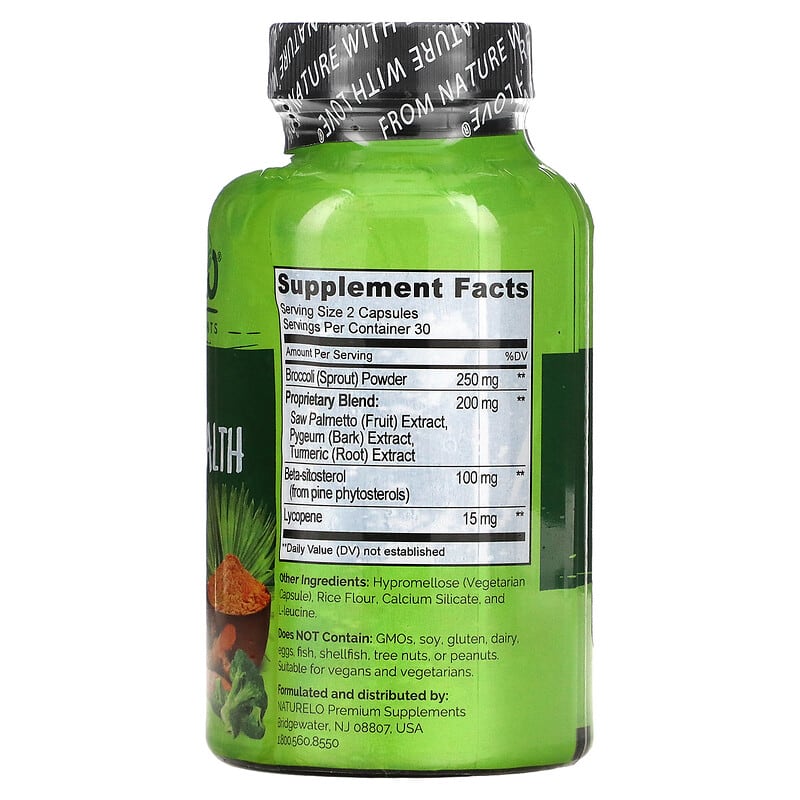 NATURELO, Prostate & Urinary Health, 60 Vegetarian Capsules 628110628749