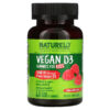 NATURELO Vegan D3 for Kids Strawberry 1,000 IU (25 mcg) 60 Vegan Friendly Gummies 628110628770