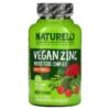 NATURELO Vegan Zinc with Vitamin C 120 Vegetarian Capsules 628110628596
