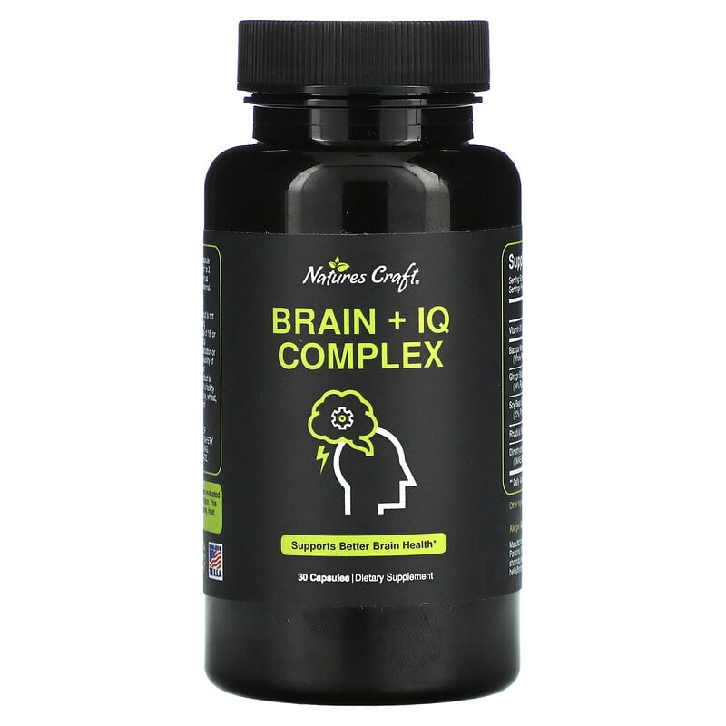 Natures Craft Brain + IQ Complex 30 Capsules 850019770193
