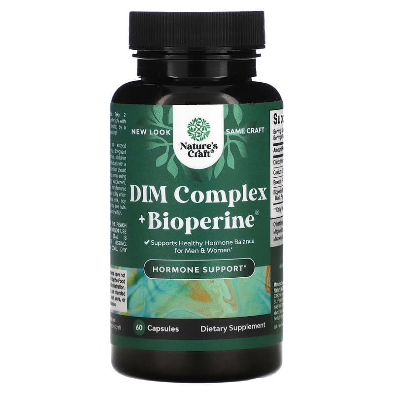 Natures Craft DIM Complex + Bioperine 60 Capsules 793597659903