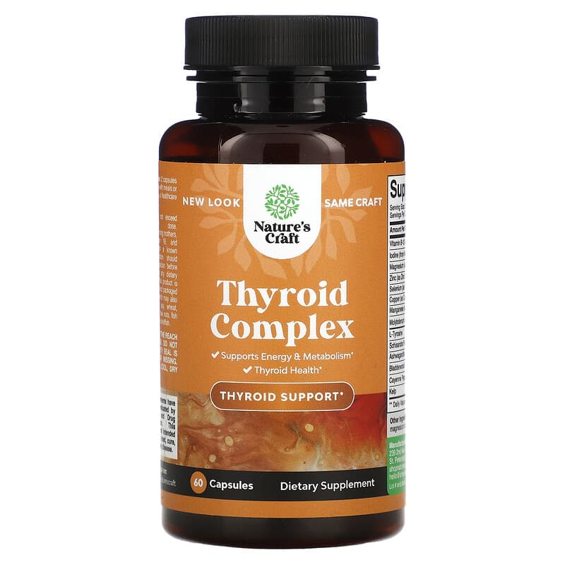 Natures Craft Thyroid Complex  60 Capsules 806808279057