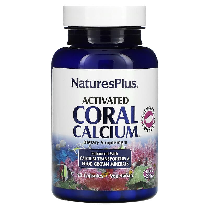 NaturesPlus Activated Coral Calcium 90 Capsules 97467037236