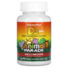 NaturesPlus Animal Parade Vitamin D3 Black Cherry 500 IU 90 Animal-Shaped Tablets 97467299504