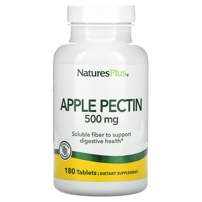 NaturesPlus Apple Pectin 500 mg 180 Tablets 97467045002