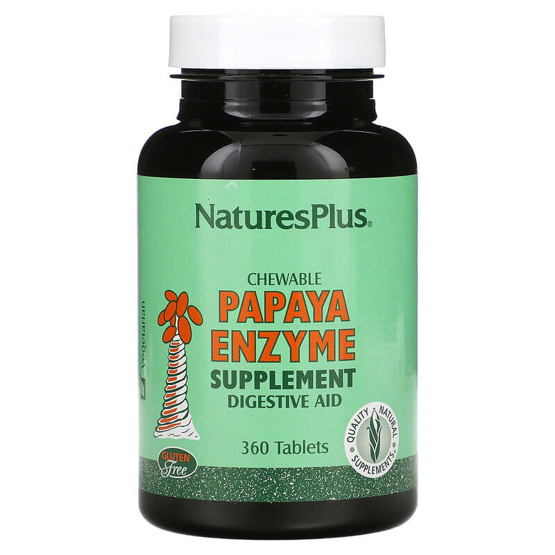 NaturesPlus Chewable Papaya Enzyme Supplement 360 Tablets 97467044623