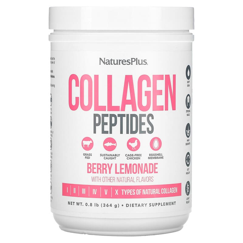 NaturesPlus Collagen Peptides Berry Lemonade 0.8 lbs (364 g) 97467459694