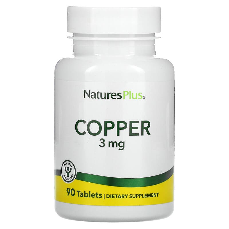 NaturesPlus Copper 3 mg 90 Tablets 97467034303