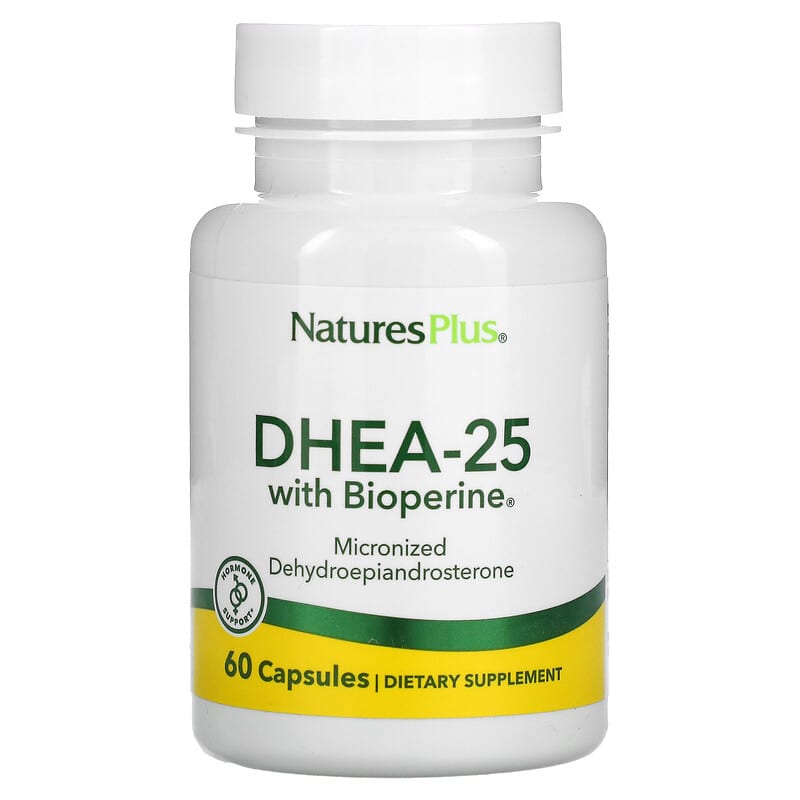 NaturesPlus DHEA-25 with Bioperine 60 Capsules 97467049680
