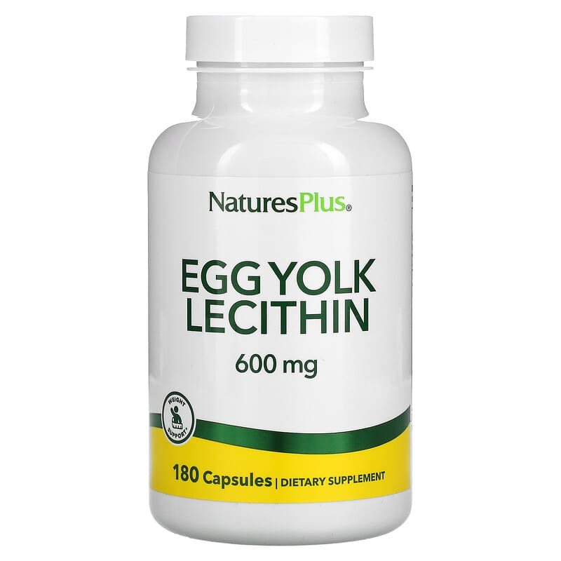 NaturesPlus Egg Yolk Lecithin 300 mg 180 Capsules 97467041738