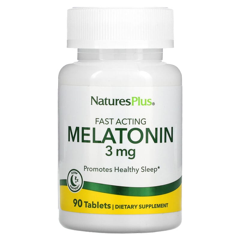 NaturesPlus Fast Acting Melatonin 3 mg 90 Tablets 97467476257