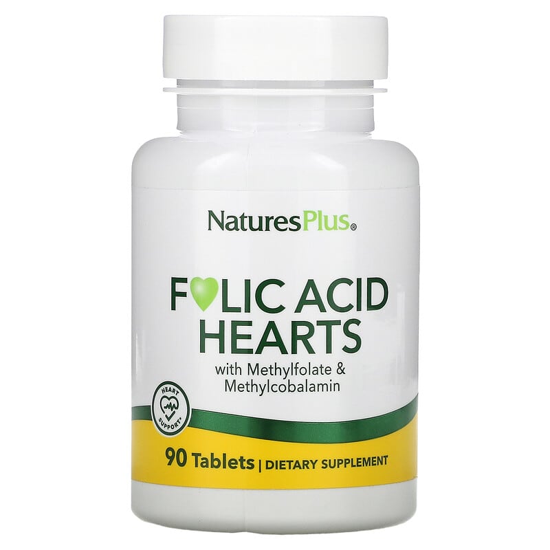 NaturesPlus Folic Acid Hearts 90 Tablets 97467017917