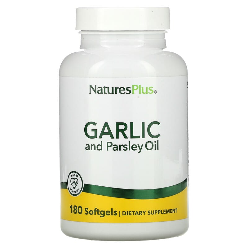 NaturesPlus Garlic and Parsley Oil 180 Softgels 97467039605