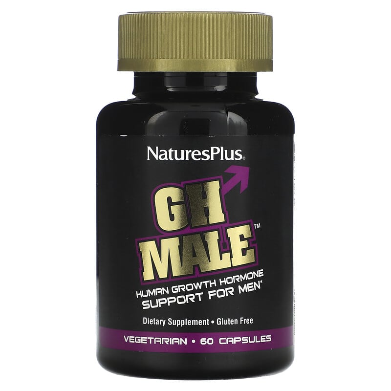 NaturesPlus GH Male Human Growth Hormone Support for Men 60 Vegetarian Capsules 97467487185