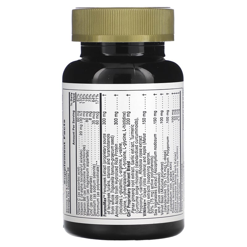 NaturesPlus, GHT Male, Human Growth Hormone And Testosterone Support For Men, 90 Vegetarian Capsules 97467487192
