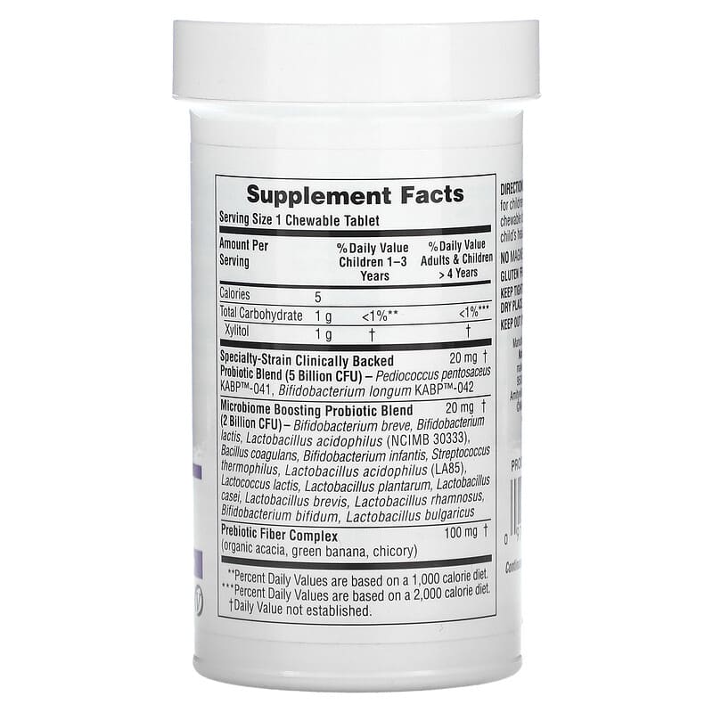 NaturesPlus, GI Natural Probiotic Kids, Delicious Mixed Berry , 7 Billion CFU, 30 Chewables 97467439085