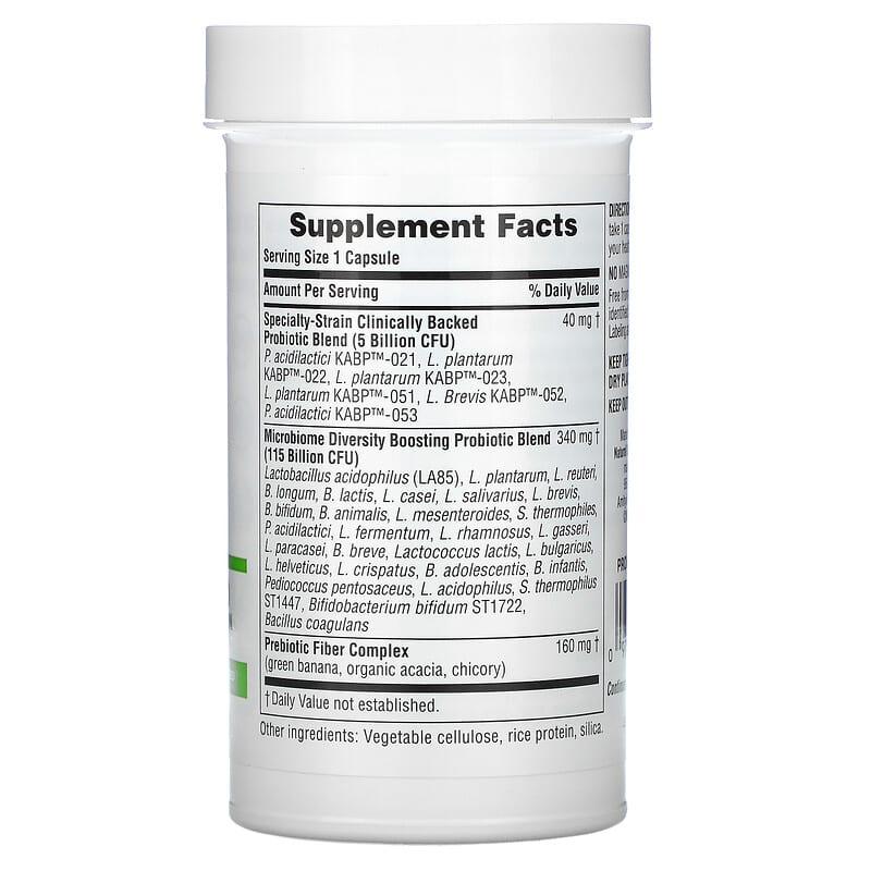 NaturesPlus, GI Natural Probiotic Mega, 120 Billion CFU, 30 Capsules 97467439023