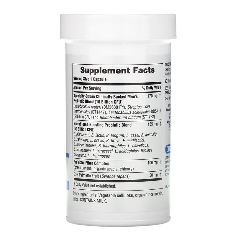 NaturesPlus, GI Natural, Probiotic Men, 60 Billion CFU, 30 Capsules 97467439047