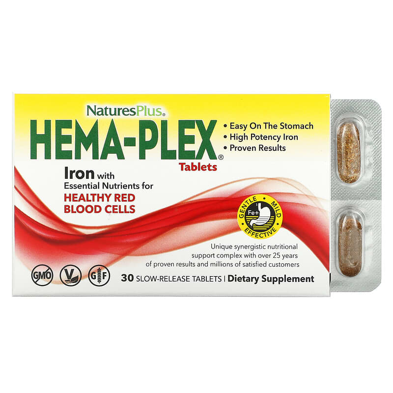 NaturesPlus Hema-Plex 30 Slow-Release Tablets 97467037700