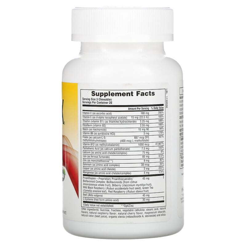 NaturesPlus, Hema-Plex, Mixed Berry, 60 Chewables 97467037687