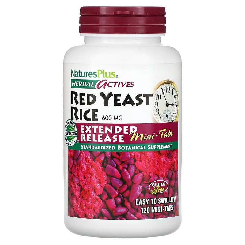 NaturesPlus Herbal Actives Red Yeast Rice 300 mg 120 Mini-Tabs 97467073630