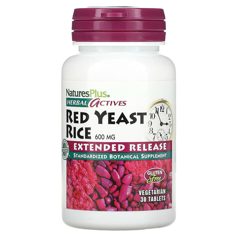 NaturesPlus Herbal Actives Red Yeast Rice 600 mg 30 Tablets 97467073609