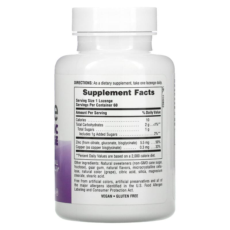 NaturesPlus, Immune Zinc, Berry, 60 Lozenges 97467410053