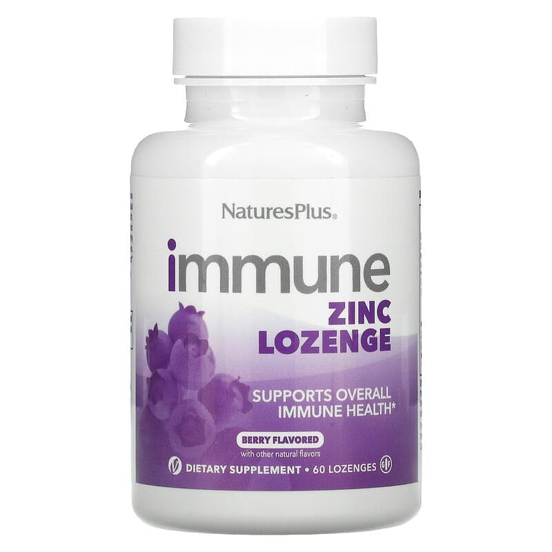 NaturesPlus Immune Zinc Berry 60 Lozenges 97467410053