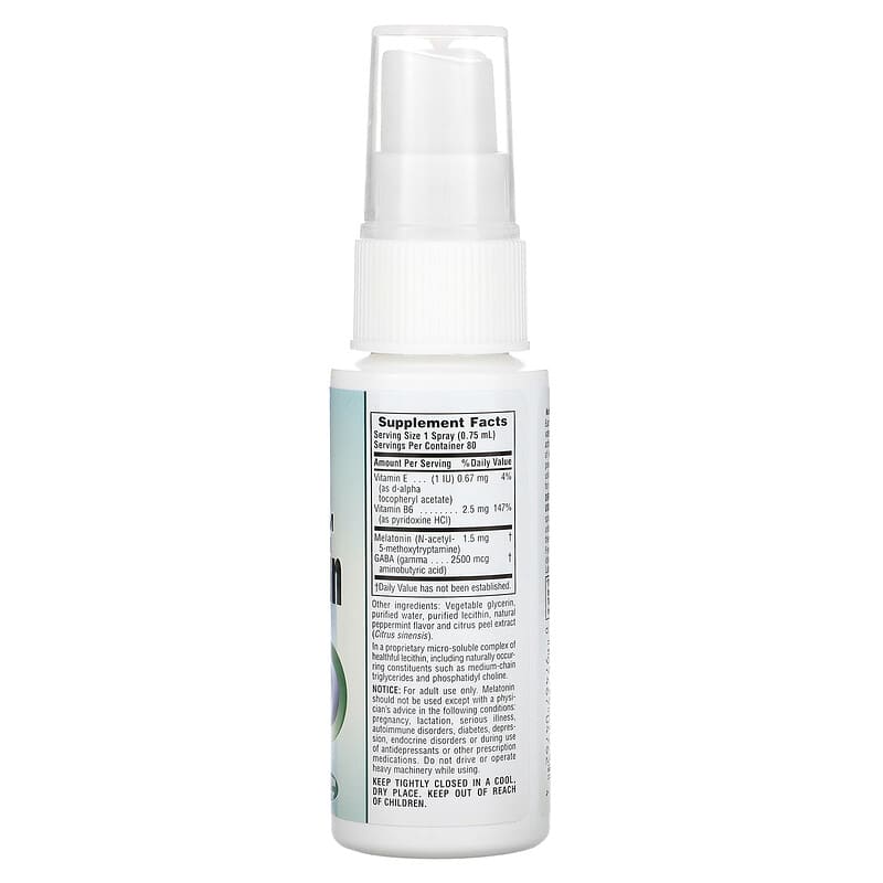 NaturesPlus, InstaNutrient, Melatonin Spray, Natural Peppermint, 2 fl oz (60 ml) 97467047624