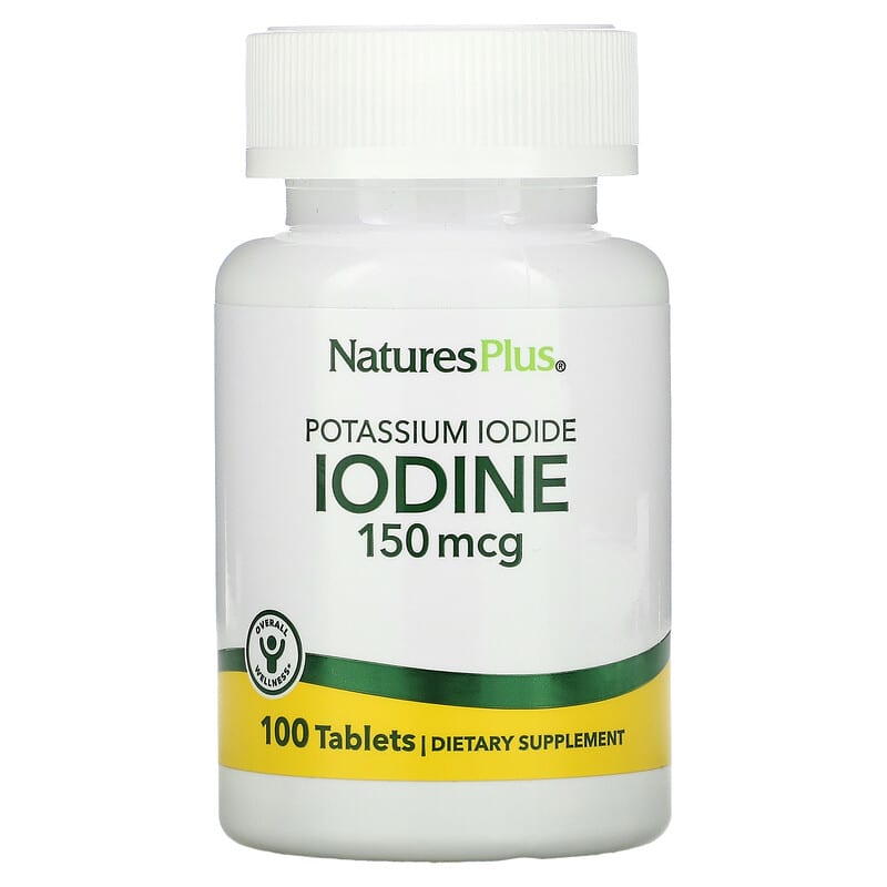 NaturesPlus Iodine Potassium Iodide 150 mcg 100 Tablets 97467033719