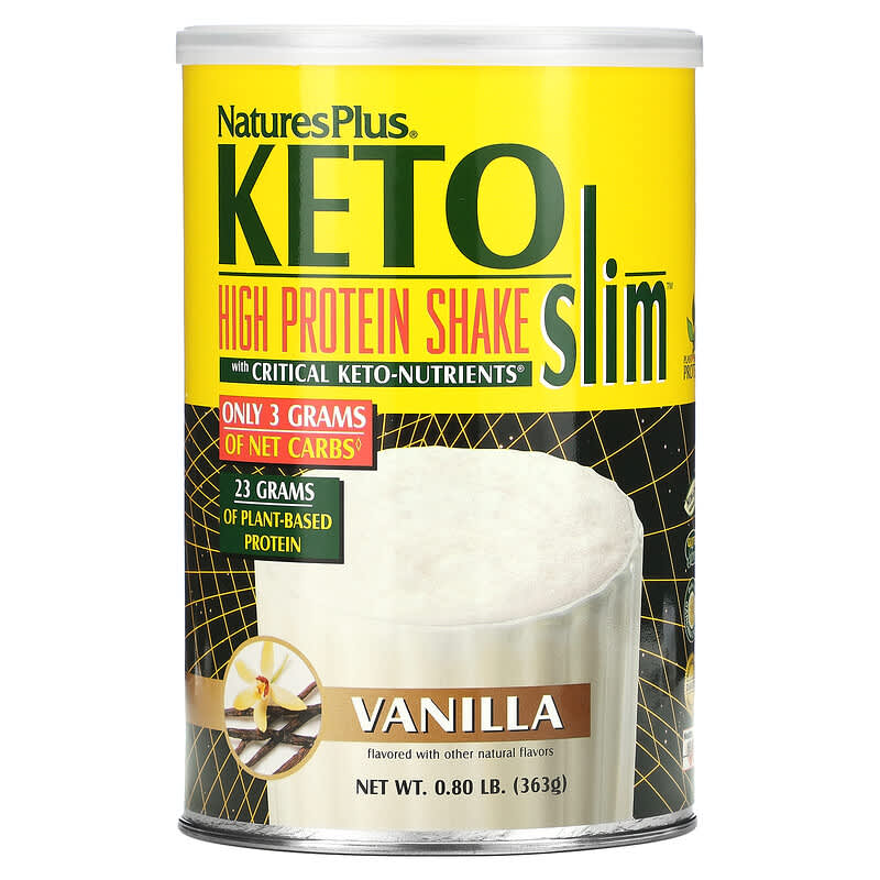 NaturesPlus Keto Slim High Protein Shake Vanilla 0.8 lb (363 g) 97467473515