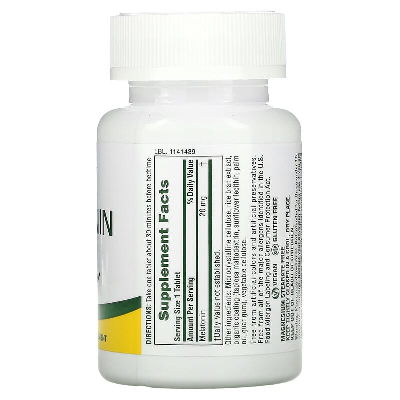 NaturesPlus, Melatonin, 20 mg, 90 Tablets 97467476288