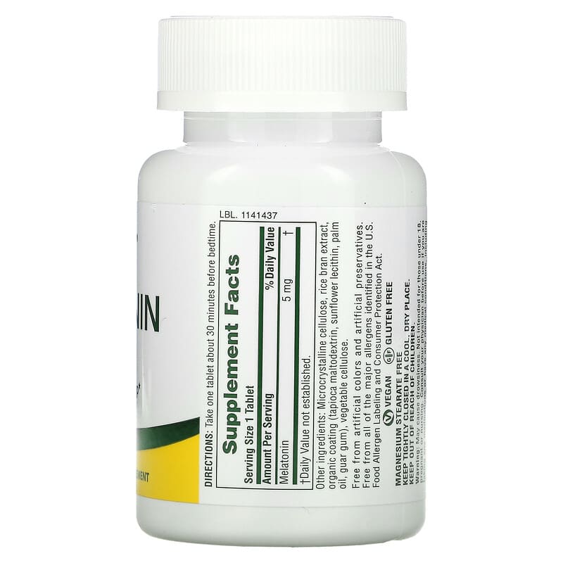 NaturesPlus, Melatonin, 5 mg, 90 Tablets 97467476264