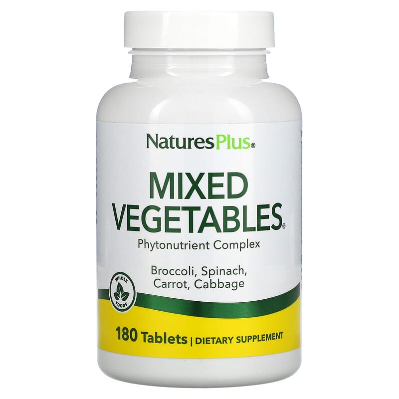 NaturesPlus Mixed Vegetables 180 Tablets 97467037786