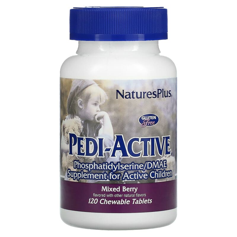 NaturesPlus Pedi-Active Supplement for Active Children Mixed Berry 120 Chewable Tablets 97467030015