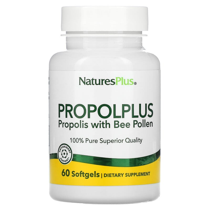 NaturesPlus Propolplus Propolis withBee Pollen 60 Softgels 97467037878